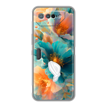 Силиконовый чехол на ASUS ROG Phone 7 с принтом Цветы Силиконовый чехол на ASUS ROG Phone 7 с принтом Цветы