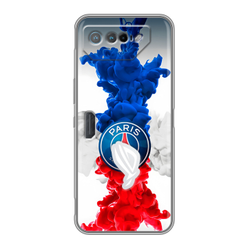 Силиконовый чехол на ASUS ROG Phone 7 с принтом PSG ПСЖ Силиконовый чехол на ASUS ROG Phone 7 с принтом PSG ПСЖ
