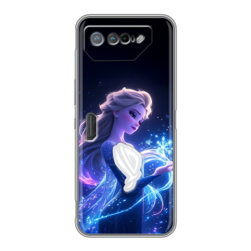 Силиконовый чехол на ASUS ROG Phone 7 с принтом Холодное сердце Frozen Силиконовый чехол на ASUS ROG Phone 7 с принтом Холодное сердце Frozen