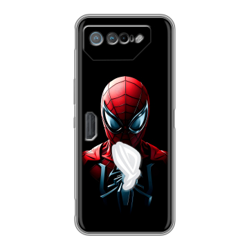 Силиконовый чехол на ASUS ROG Phone 7 с принтом Spiderman Человек паук