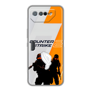 Силиконовый чехол на ASUS ROG Phone 7 с принтом Counter Strike Силиконовый чехол на ASUS ROG Phone 7 с принтом Counter Strike