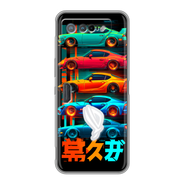 Силиконовый чехол на ASUS ROG Phone 7 с принтом машины тачки Силиконовый чехол на ASUS ROG Phone 7 с принтом машины тачки