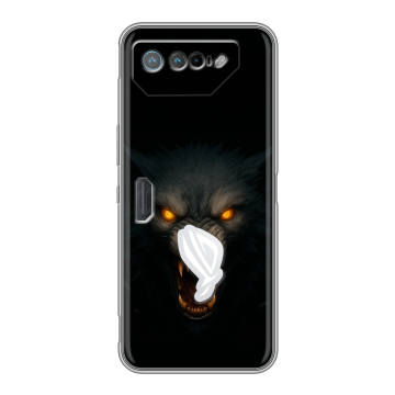 Силиконовый чехол на ASUS ROG Phone 7 с принтом Волк Силиконовый чехол на ASUS ROG Phone 7 с принтом Волк
