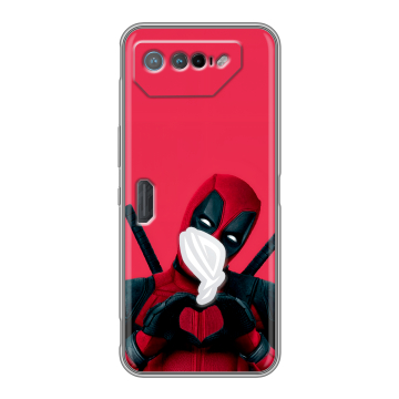 Силиконовый чехол на ASUS ROG Phone 7 с принтом Дедпул Deadpool Силиконовый чехол на ASUS ROG Phone 7 с принтом Дедпул Deadpool
