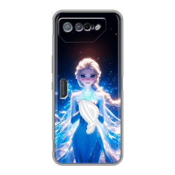 Силиконовый чехол на ASUS ROG Phone 7 с принтом Холодное сердце Frozen Силиконовый чехол на ASUS ROG Phone 7 с принтом Холодное сердце Frozen