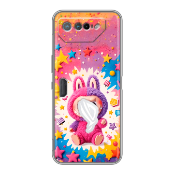 Силиконовый чехол на ASUS ROG Phone 7 с принтом Labubu Лабубу Силиконовый чехол на ASUS ROG Phone 7 с принтом Labubu Лабубу