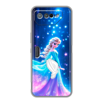 Силиконовый чехол на ASUS ROG Phone 7 с принтом Холодное сердце Frozen Силиконовый чехол на ASUS ROG Phone 7 с принтом Холодное сердце Frozen