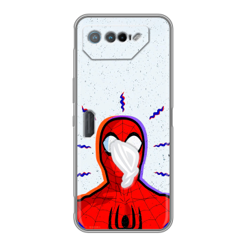 Силиконовый чехол на ASUS ROG Phone 7 с принтом Spiderman Человек паук Силиконовый чехол на ASUS ROG Phone 7 с принтом Spiderman Человек паук