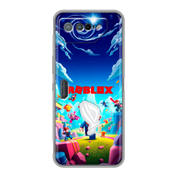 Силиконовый чехол на ASUS ROG Phone 7 с принтом Roblox Роблокс Силиконовый чехол на ASUS ROG Phone 7 с принтом Roblox Роблокс
