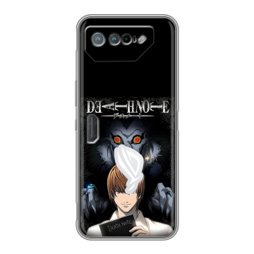 Силиконовый чехол на ASUS ROG Phone 7 с принтом Death note Тетрадь смерти Силиконовый чехол на ASUS ROG Phone 7 с принтом Death note Тетрадь смерти
