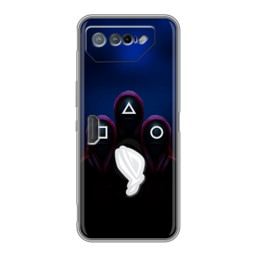 Силиконовый чехол на ASUS ROG Phone 7 с принтом Игра Кальмара
