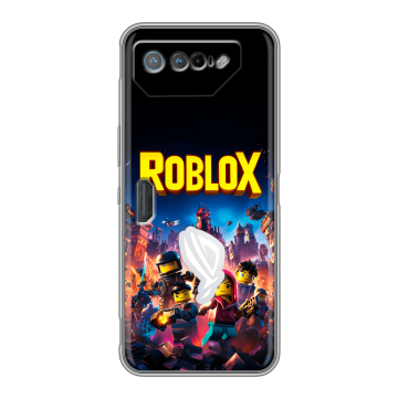 Силиконовый чехол на ASUS ROG Phone 7 с принтом Roblox Роблокс Силиконовый чехол на ASUS ROG Phone 7 с принтом Roblox Роблокс