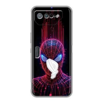 Силиконовый чехол на ASUS ROG Phone 7 с принтом Spiderman Человек паук Силиконовый чехол на ASUS ROG Phone 7 с принтом Spiderman Человек паук