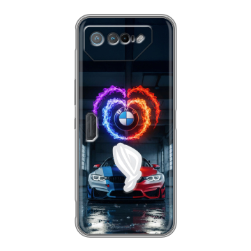Силиконовый чехол на ASUS ROG Phone 7 с принтом BMW БМВ Силиконовый чехол на ASUS ROG Phone 7 с принтом BMW БМВ