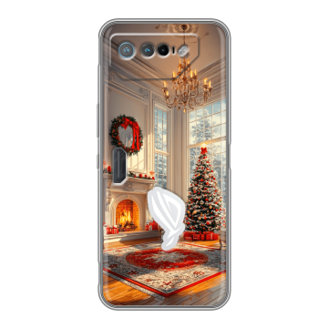 Силиконовый чехол на ASUS ROG Phone 7 с принтом Новый год Силиконовый чехол на ASUS ROG Phone 7 с принтом Новый год