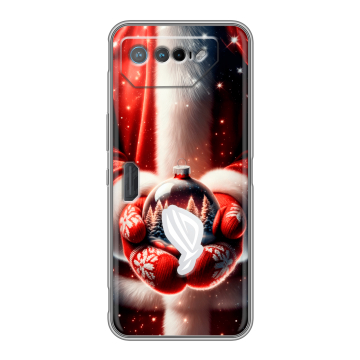 Силиконовый чехол на ASUS ROG Phone 7 с принтом Новый год Силиконовый чехол на ASUS ROG Phone 7 с принтом Новый год