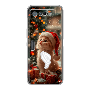 Силиконовый чехол на ASUS ROG Phone 7 с принтом Новый год Силиконовый чехол на ASUS ROG Phone 7 с принтом Новый год