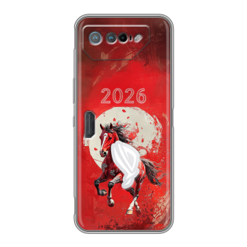 Силиконовый чехол на ASUS ROG Phone 7 с принтом Новый год Силиконовый чехол на ASUS ROG Phone 7 с принтом Новый год