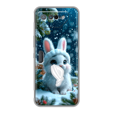 Силиконовый чехол на ASUS ROG Phone 7 с принтом Новый год Силиконовый чехол на ASUS ROG Phone 7 с принтом Новый год