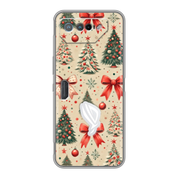 Силиконовый чехол на ASUS ROG Phone 7 с принтом Новый год Силиконовый чехол на ASUS ROG Phone 7 с принтом Новый год