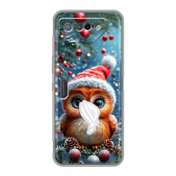 Силиконовый чехол на ASUS ROG Phone 7 с принтом Новый год Силиконовый чехол на ASUS ROG Phone 7 с принтом Новый год