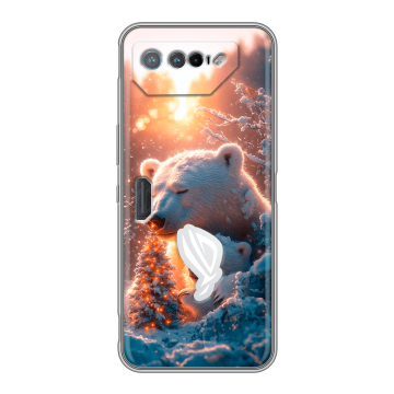 Силиконовый чехол на ASUS ROG Phone 7 с принтом Новый год Силиконовый чехол на ASUS ROG Phone 7 с принтом Новый год