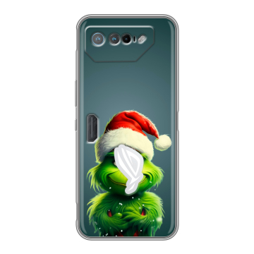 Силиконовый чехол на ASUS ROG Phone 7 с принтом Новый год Силиконовый чехол на ASUS ROG Phone 7 с принтом Новый год