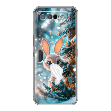 Силиконовый чехол на ASUS ROG Phone 7 с принтом Новый год Силиконовый чехол на ASUS ROG Phone 7 с принтом Новый год