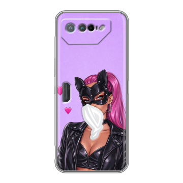 Силиконовый чехол на ASUS ROG Phone 7 с принтом женский Силиконовый чехол на ASUS ROG Phone 7 с принтом женский