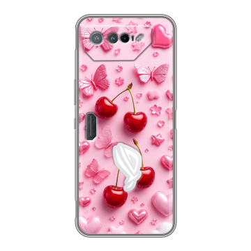 Силиконовый чехол на ASUS ROG Phone 7 с принтом для девочек Силиконовый чехол на ASUS ROG Phone 7 с принтом для девочек