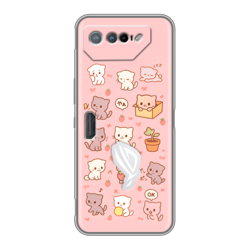 Силиконовый чехол на ASUS ROG Phone 7 с принтом Hello Kitty Хелоу Кити Силиконовый чехол на ASUS ROG Phone 7 с принтом Hello Kitty Хелоу Кити
