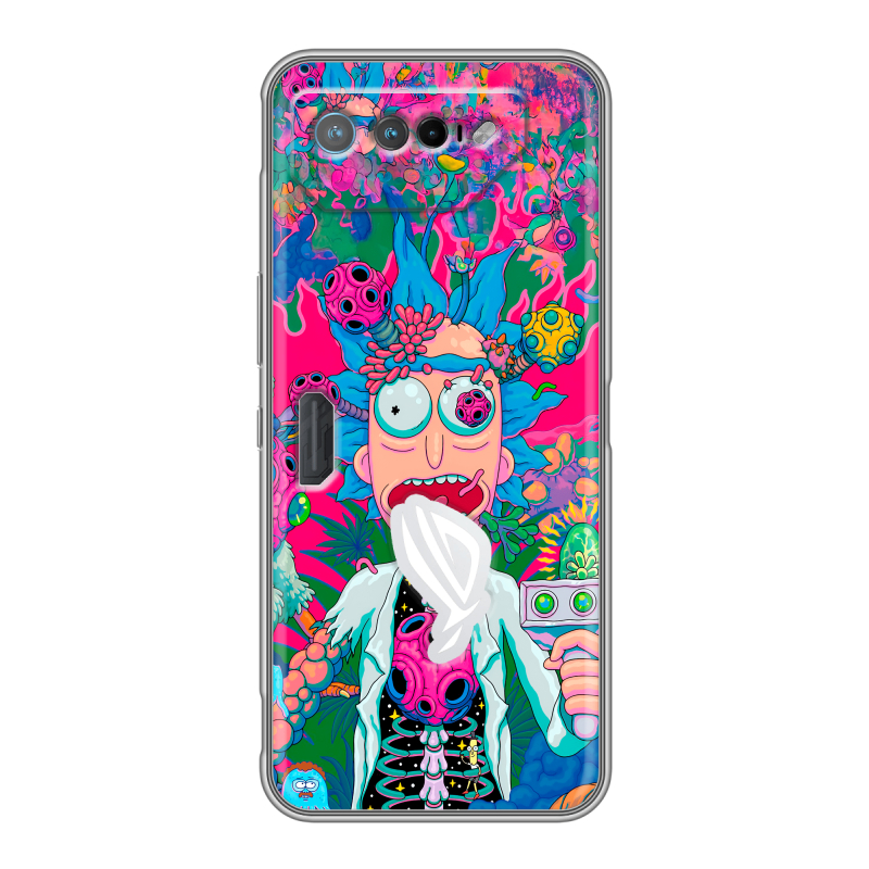 Силиконовый чехол на ASUS ROG Phone 7 с принтом Рик и Морти Rick Morty Силиконовый чехол на ASUS ROG Phone 7 с принтом Рик и Морти Rick Morty