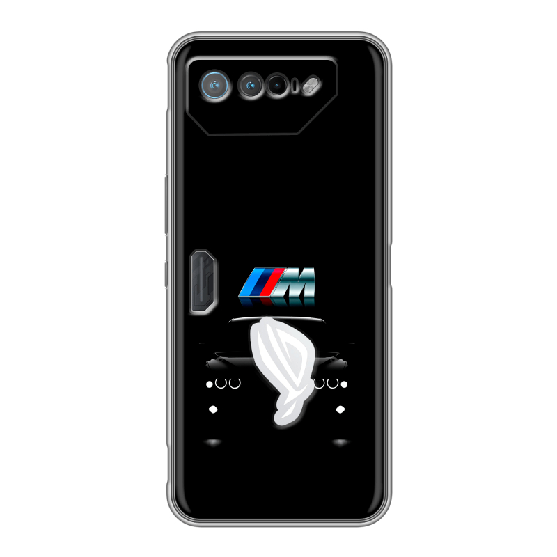 Силиконовый чехол на ASUS ROG Phone 7 с принтом БМВ BMW Силиконовый чехол на ASUS ROG Phone 7 с принтом БМВ BMW