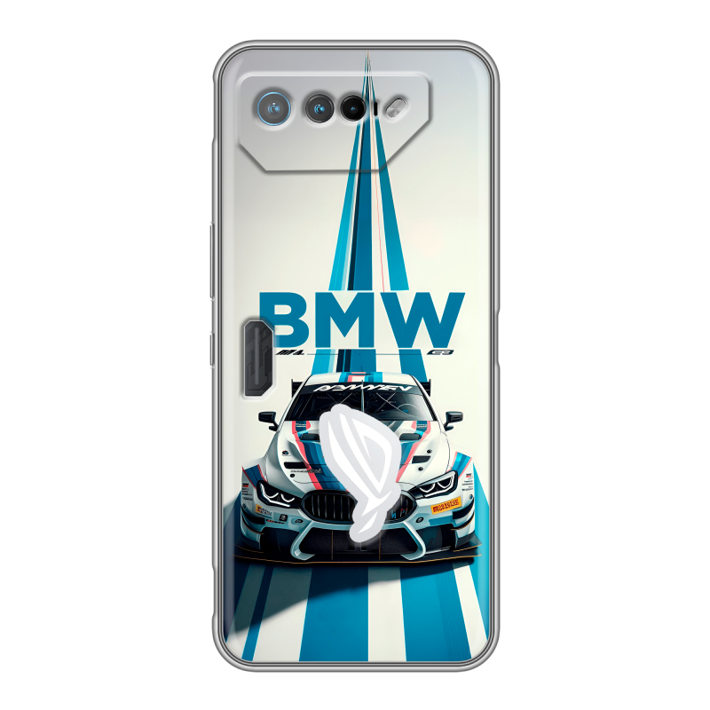 Силиконовый чехол на ASUS ROG Phone 7 с принтом БМВ BMW Силиконовый чехол на ASUS ROG Phone 7 с принтом БМВ BMW