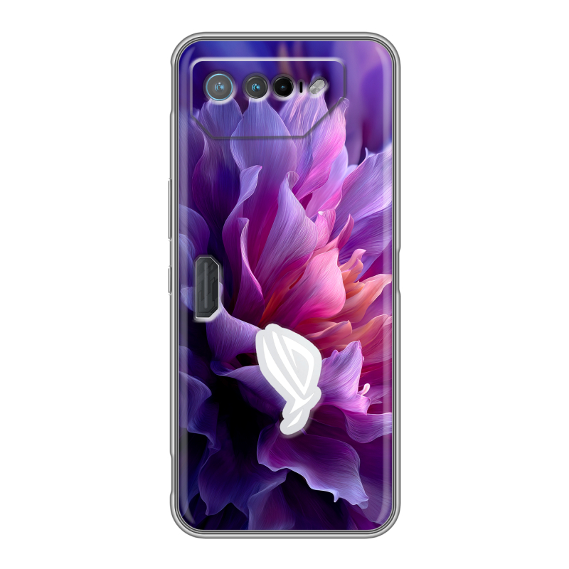 Силиконовый чехол на ASUS ROG Phone 7 с принтом женский цветы Силиконовый чехол на ASUS ROG Phone 7 с принтом женский цветы