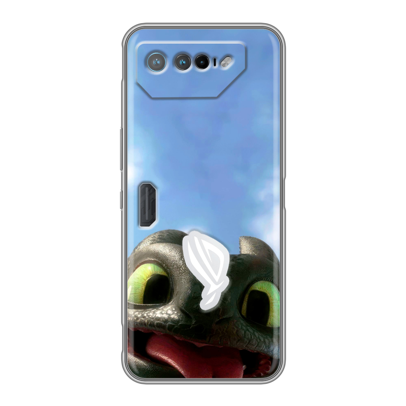 Силиконовый чехол на ASUS ROG Phone 7 с принтом Как приручить дракона Силиконовый чехол на ASUS ROG Phone 7 с принтом Как приручить дракона