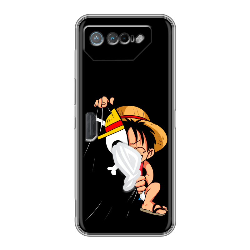 Силиконовый чехол на ASUS ROG Phone 7 с принтом One Piece Ван Пис Силиконовый чехол на ASUS ROG Phone 7 с принтом One Piece Ван Пис