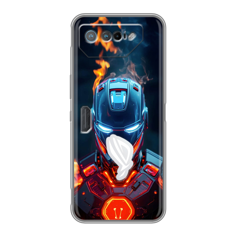 Силиконовый чехол на ASUS ROG Phone 7 с принтом IronMan Железный человек Силиконовый чехол на ASUS ROG Phone 7 с принтом IronMan Железный человек