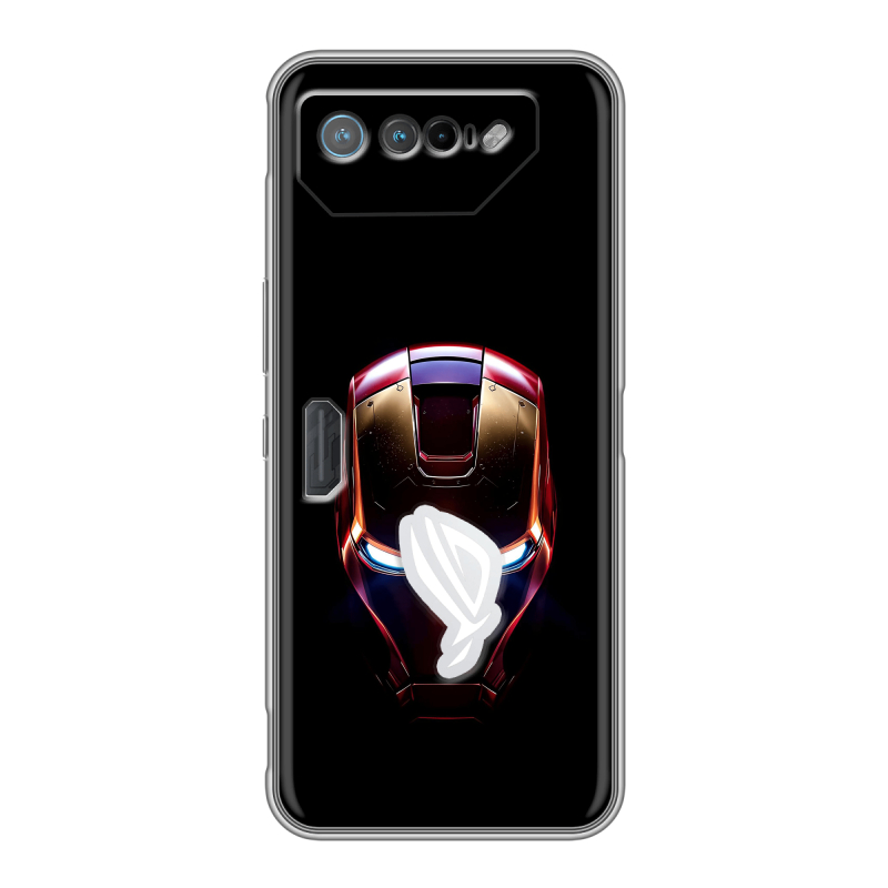 Силиконовый чехол на ASUS ROG Phone 7 с принтом IronMan Железный человек Силиконовый чехол на ASUS ROG Phone 7 с принтом IronMan Железный человек