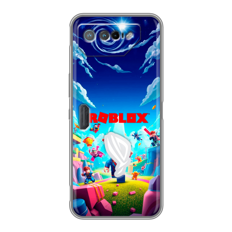 Силиконовый чехол на ASUS ROG Phone 7 с принтом Roblox Роблокс Силиконовый чехол на ASUS ROG Phone 7 с принтом Roblox Роблокс