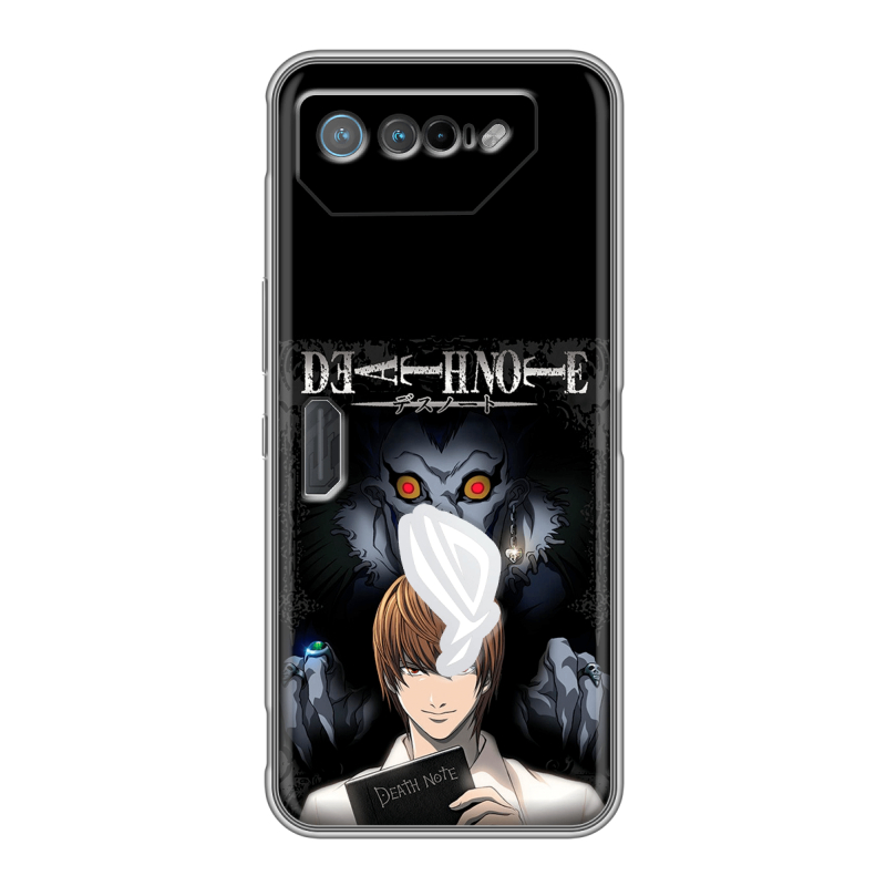 Силиконовый чехол на ASUS ROG Phone 7 с принтом Death note Тетрадь смерти Силиконовый чехол на ASUS ROG Phone 7 с принтом Death note Тетрадь смерти