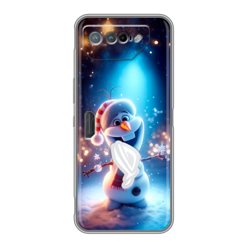 Силиконовый чехол на ASUS ROG Phone 7 с принтом Новый год Силиконовый чехол на ASUS ROG Phone 7 с принтом Новый год
