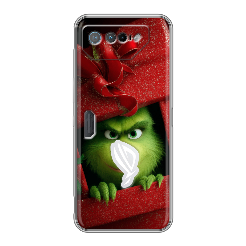 Силиконовый чехол на ASUS ROG Phone 7 с принтом Новый год Силиконовый чехол на ASUS ROG Phone 7 с принтом Новый год