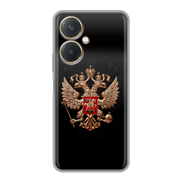 Силиконовый чехол на Vivo Y27 4G с принтом Герб России