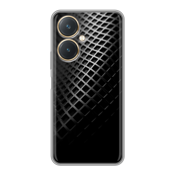 Силиконовый чехол на Vivo Y27 4G с принтом Текстура металла