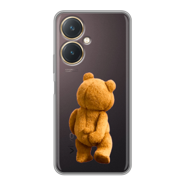 Силиконовый чехол на Vivo Y27 4G с принтом Медведь