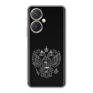 Силиконовый чехол на Vivo Y27 4G с принтом Герб России Силиконовый чехол на Vivo Y27 4G с принтом Герб России