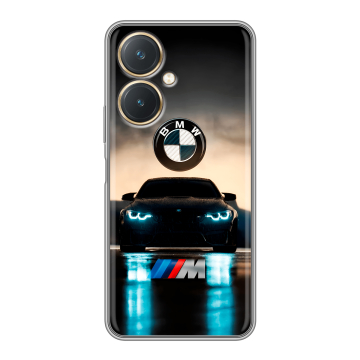 Силиконовый чехол на Vivo Y27 4G с принтом БМВ BMW Силиконовый чехол на Vivo Y27 4G с принтом БМВ BMW