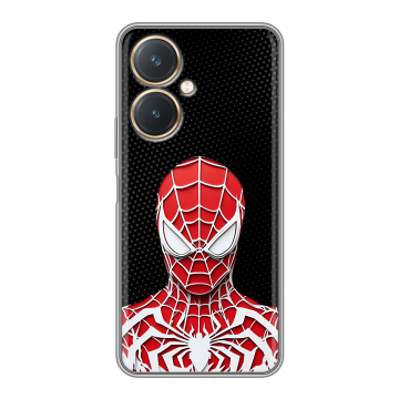 Силиконовый чехол на Vivo Y27 4G с принтом человек паук spiderman