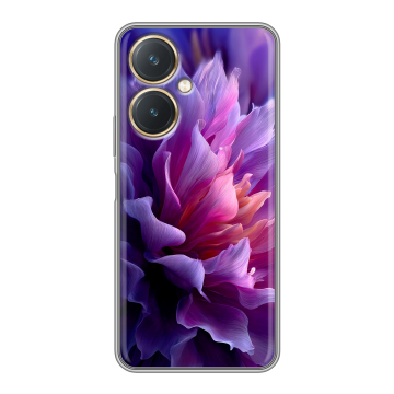 Силиконовый чехол на Vivo Y27 4G с принтом женский цветы